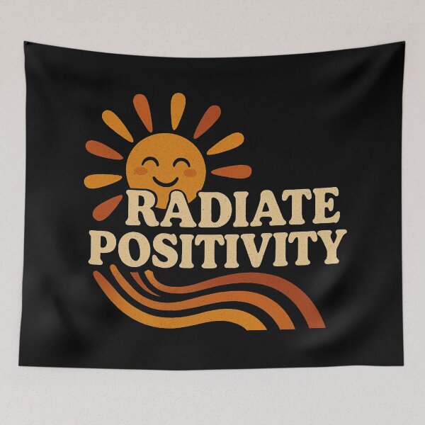 Item preview, Radiate Positivity – Retro Sun & Good Vibes designed and sold by Design_Your_Day.