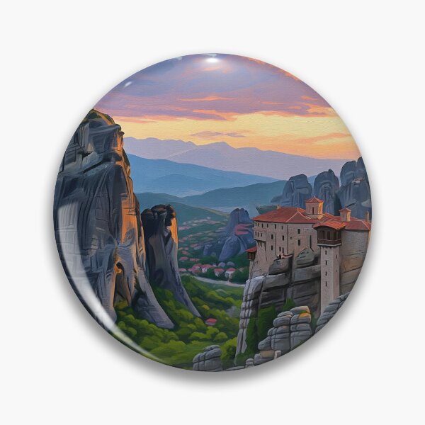Item preview, Meteora inspired landscape  designed and sold by Cross Threads.