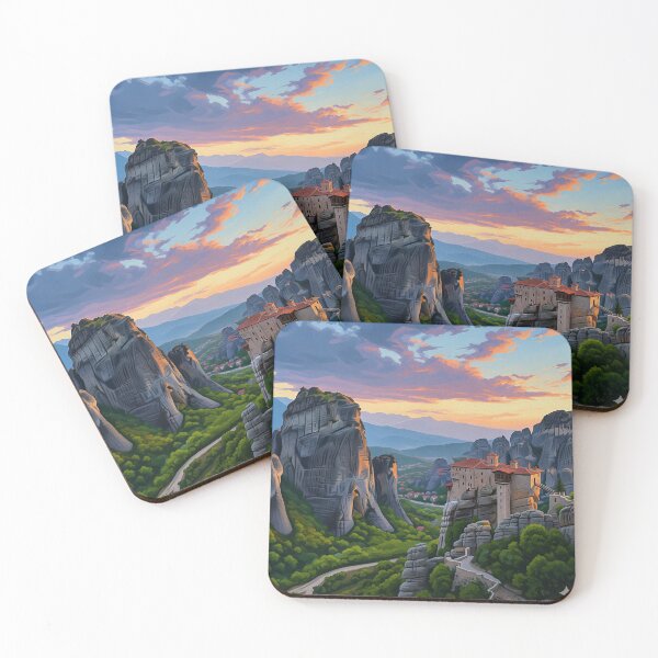 Item preview, Meteora inspired landscape  designed and sold by Cross Threads.