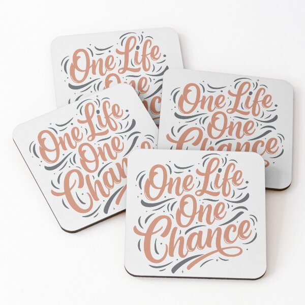 Item preview, One Life, One Chance Typography designed and sold by Changing Room.