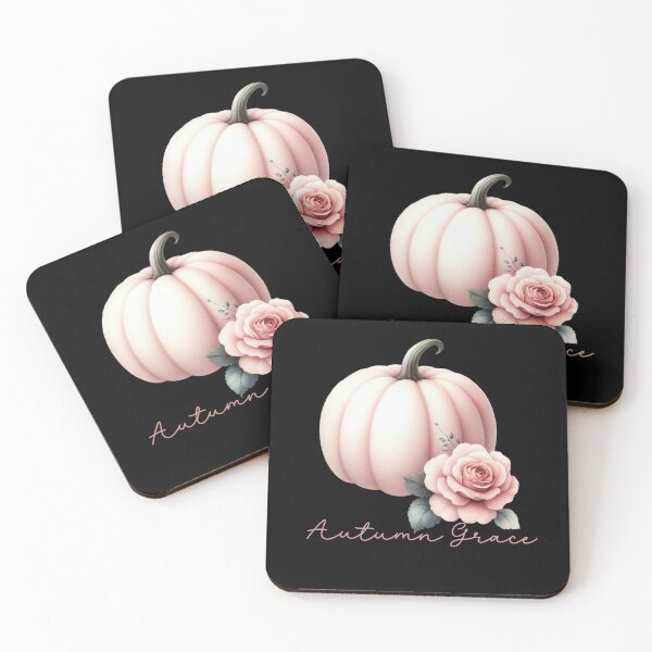 Item preview, Autumn Grace – Pink Pumpkin with Rose and Script Lettering designed and sold by Illustrated Faith.