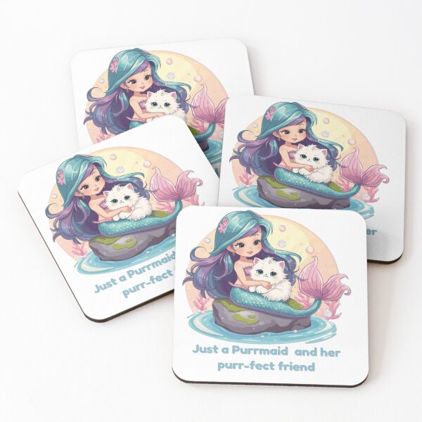 Item preview, Purrmaid (mermaid with cat)Just a Mermaid and her purr-fect friend designed and sold by Purrmaid & Friends.