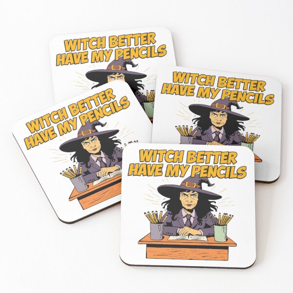 Item preview, Witch Better Have My Pencils – Funny Halloween Teacher designed and sold by jelonkaa.