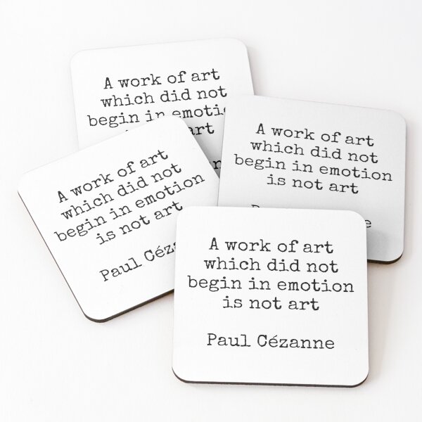 Item preview, A work of art which did not begin in emotion is not art - Paul Cezanne quote designed and sold by Inspirationmotivation.