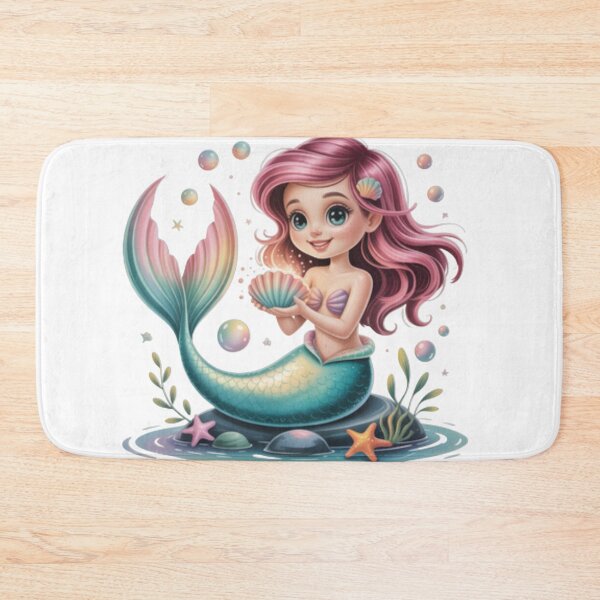 Item preview, Mermaid with Shell  designed and sold by Purrmaid & Friends.
