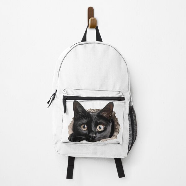 Item preview, Cute cat peeking out of a cracked wall. Whimsical 3D Kitty designed and sold by Nextstep Design.