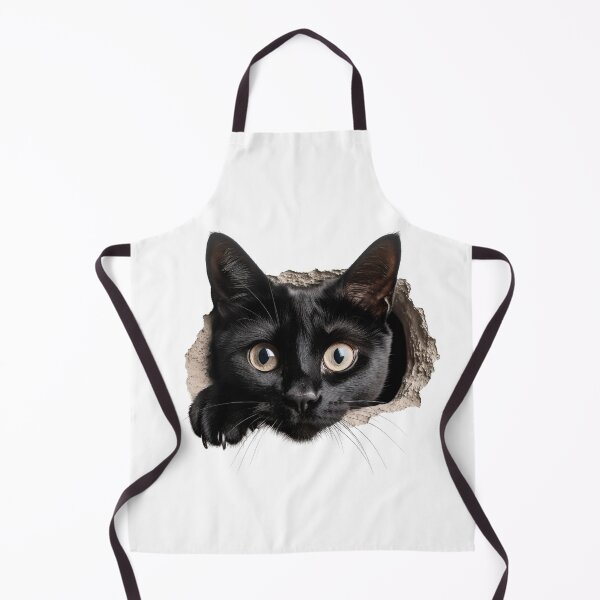 Item preview, Cute cat peeking out of a cracked wall. Whimsical 3D Kitty designed and sold by Nextstep Design.