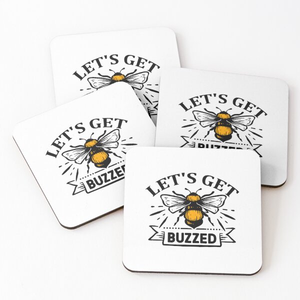 Item preview, Let’s Get Buzzed Funny Bee designed and sold by artcultreone.