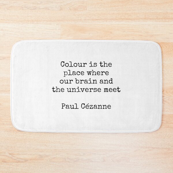 Item preview, Colour is the place where our brain and the universe meet - Paul Cezanne quote designed and sold by Inspirationmotivation.