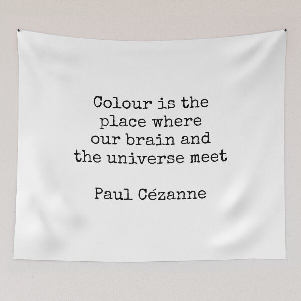 Item preview, Colour is the place where our brain and the universe meet - Paul Cezanne quote designed and sold by Inspirationmotivation.