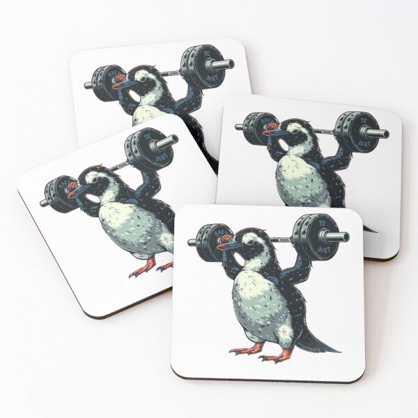 Item preview, “Strong Penguin Lifter” designed and sold by AlexLineArt.