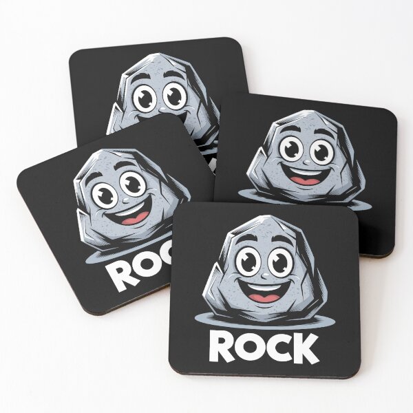 Item preview, Funny Rock Cartoon T-Shirt – Cute Smiling Stone Character Design designed and sold by Serbin.