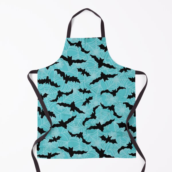 Item preview, Bats and Spiderwebs on Aqua Blue designed and sold by creativebeeshop.
