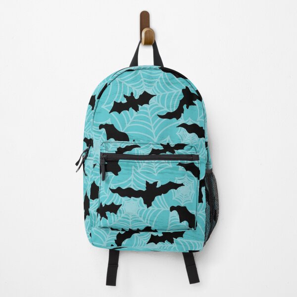 Item preview, Bats and Spiderwebs on Aqua Blue designed and sold by creativebeeshop.