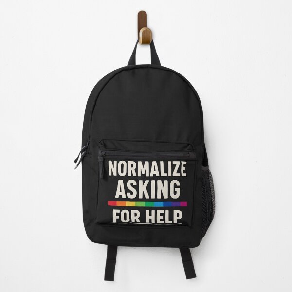 Item preview, Normalize Asking for Help | Bold Inclusive Statement designed and sold by ArtLineEgypt.