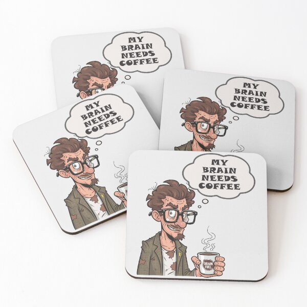 Item preview, My Brain Needs Coffee Brain Fuel designed and sold by Changing Room.