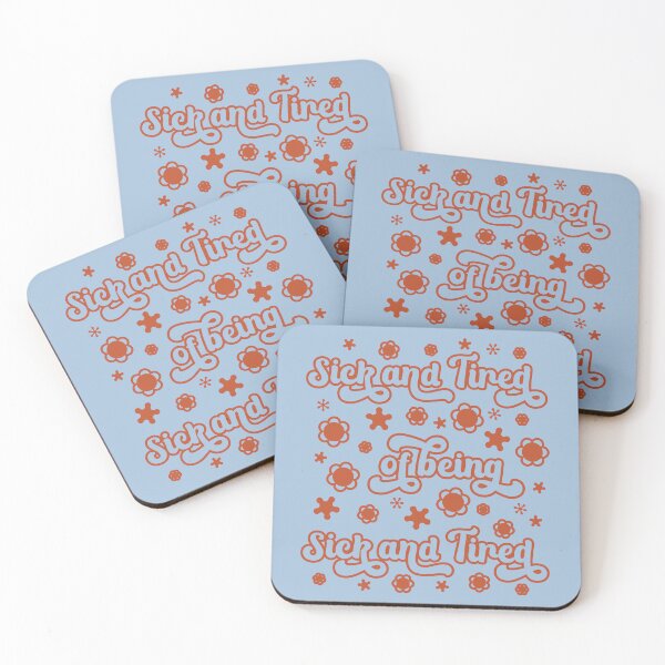 Item preview, Sick and Tired – Spoonie Truth in Retro Style designed and sold by Designs by Jesabee.