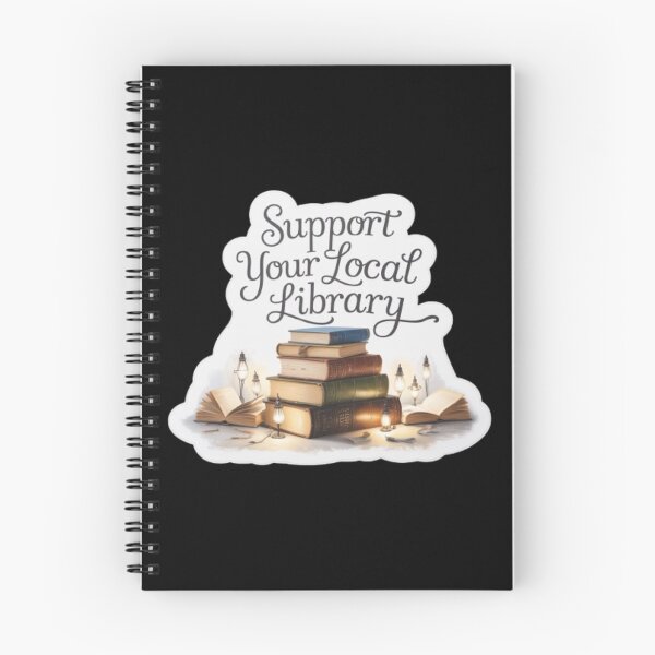 Item preview, Support Your Local Library Books Reading Librarian Bookshelf 001 designed and sold by sadedream.