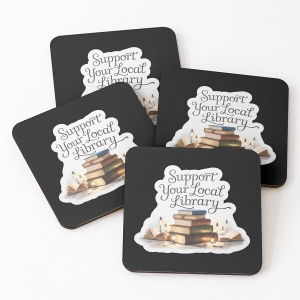 Item preview, Support Your Local Library Books Reading Librarian Bookshelf 001 designed and sold by sadedream.