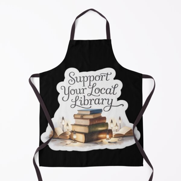 Item preview, Support Your Local Library Books Reading Librarian Bookshelf 001 designed and sold by sadedream.
