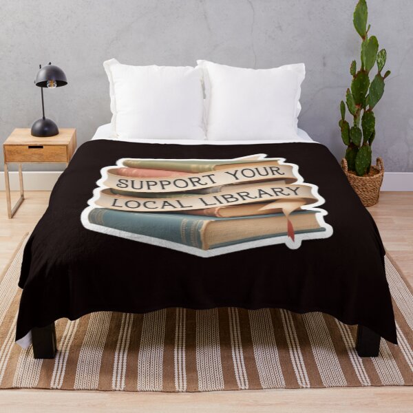 Item preview, Support Your Local Library Books Reading Librarian Bookshelf 002 designed and sold by sadedream.