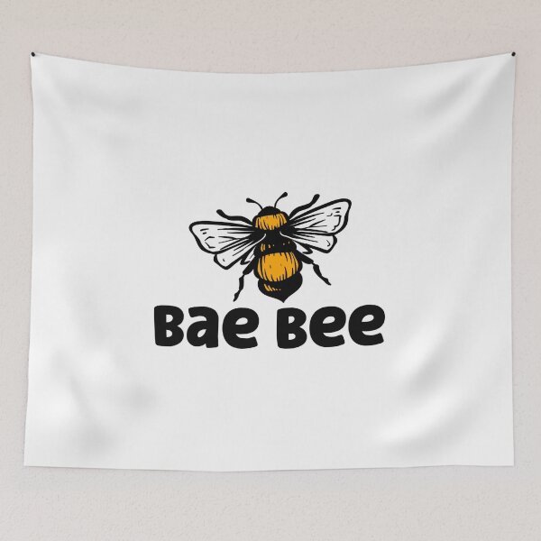 Item preview, Bae Bee Cute Bee Pun Illustration designed and sold by artcultreone.