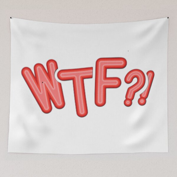 Item preview, WTF Neon Text | Funny Meme Expression Design designed and sold by 1TruthMatrix.