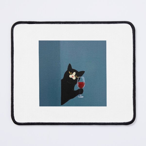 Item preview, Wine time with my cat designed and sold by Eleyna2.