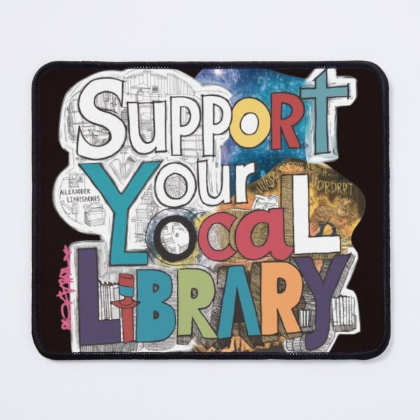 Item preview, Support Your Local Library Books Reading Librarian Kids Board Draw 002 designed and sold by sadedream.