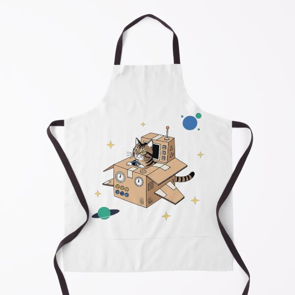 Item preview, Cartoon Cat Astronaut in a DIY Rocket Ship designed and sold by Apex Designs.