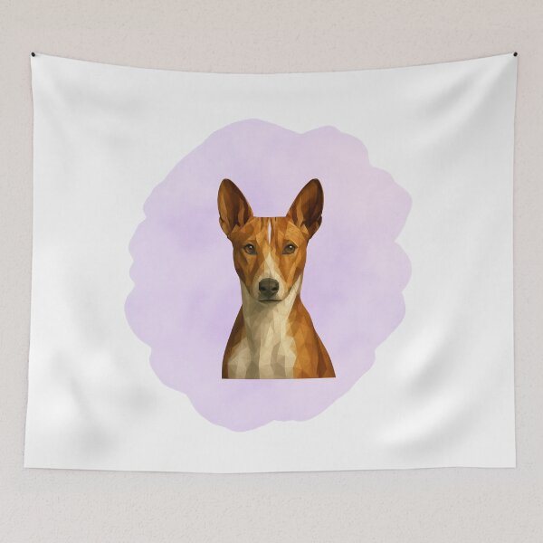 Item preview, Elegant Basenji in Polygon Style designed and sold by GeoWild Designs.