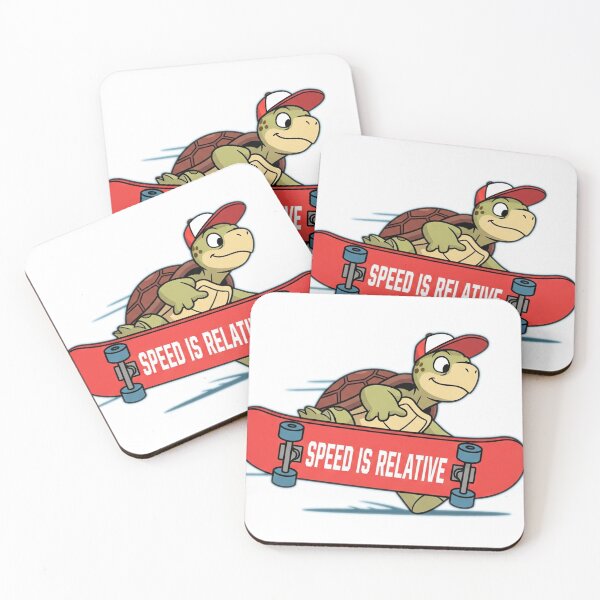 Item preview, Skateboarding Turtle – "Speed is Relative" designed and sold by HopaHope.