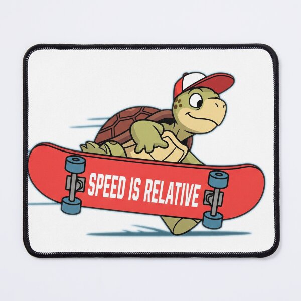 Item preview, Skateboarding Turtle – "Speed is Relative" designed and sold by HopaHope.