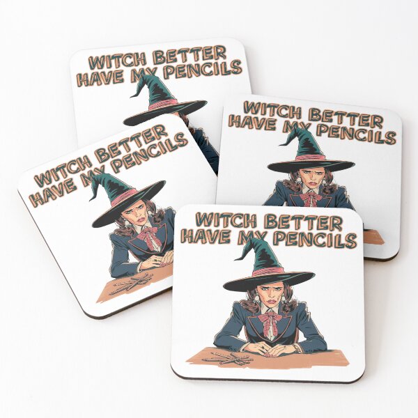 Item preview, Witch Better Have My Pencils – Halloween Teacher Pun designed and sold by jelonkaa.