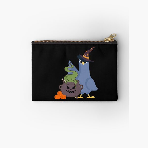 Item preview, Witchy Wings a pigeon at a cauldron like a witch designed and sold by LiliDedula.