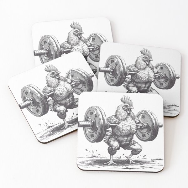 Item preview, “Gym Rooster Beast” designed and sold by AlexLineArt.