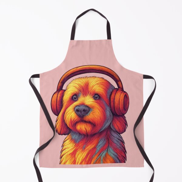 Item preview, Colorful Music Dog – Vibrant Headphones & Artistic Vibes. Chien Musical Coloré – Casque Géant & Énergie Artistique designed and sold by Drawingshirts.