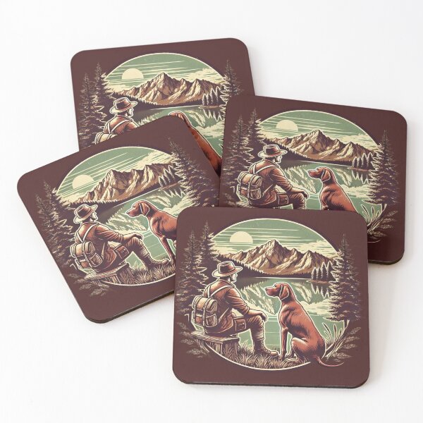 Item preview, Man and Dog in Nature – Outdoor Adventure Design designed and sold by InspiredbyNala.