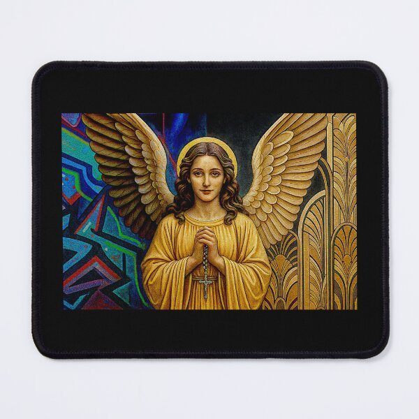 Item preview, Pop Art Golden Colorful Art Deco and grafitti Angel designed and sold by Helios Be. Lavsh.