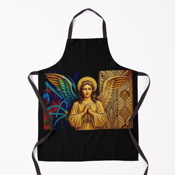 Item preview, Pop Art Golden Colorful Art Deco and grafitti Angel #1 designed and sold by Helios Be. Lavsh.