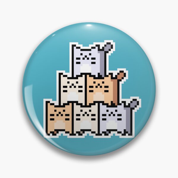 Item preview, Pastel Pixel-Cats Pyramid designed and sold by Wojciech Sumara.