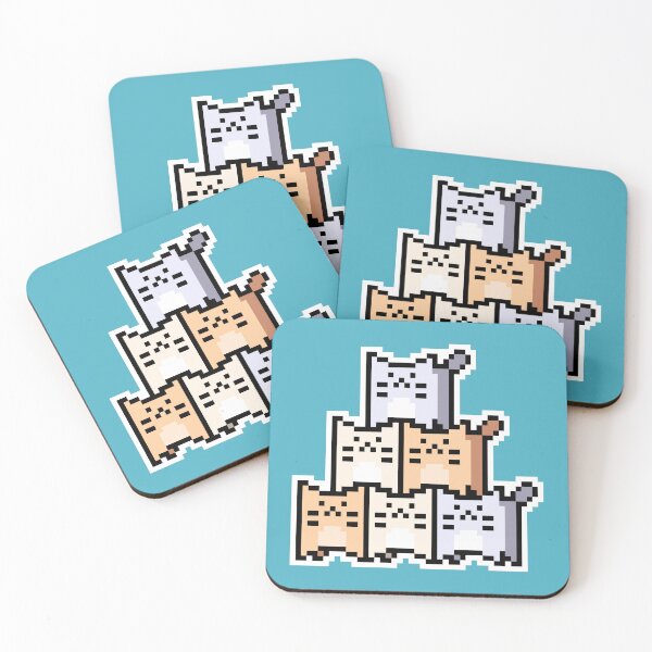 Item preview, Pastel Pixel-Cats Pyramid designed and sold by Wojciech Sumara.