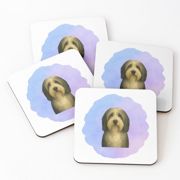 Item preview, Bearded Collie in Geometric Serenity designed and sold by GeoWild Designs.