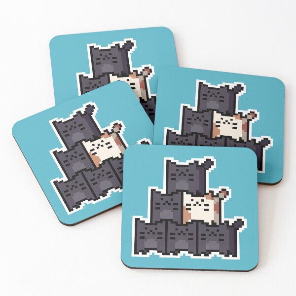 Item preview, Orange Accent Pixel-Cats Pyramid designed and sold by Wojciech Sumara.