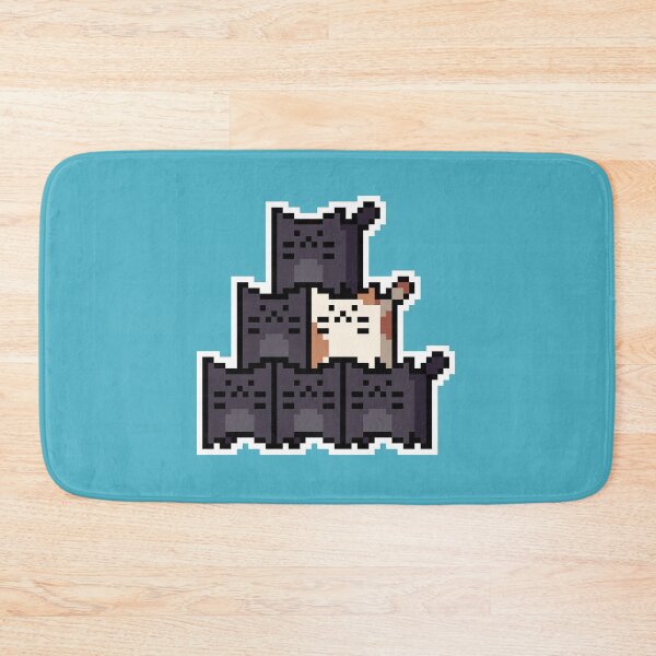 Item preview, Orange Accent Pixel-Cats Pyramid designed and sold by Wojciech Sumara.