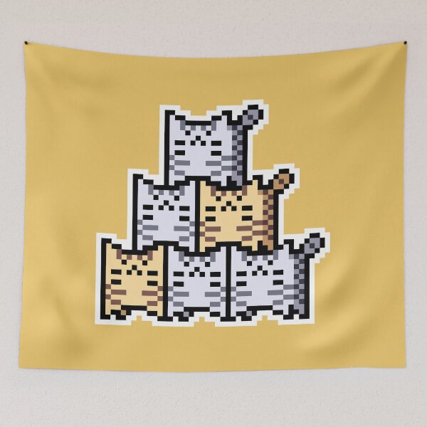Item preview, Tabby Pixel-Cats Pyramid designed and sold by Wojciech Sumara.
