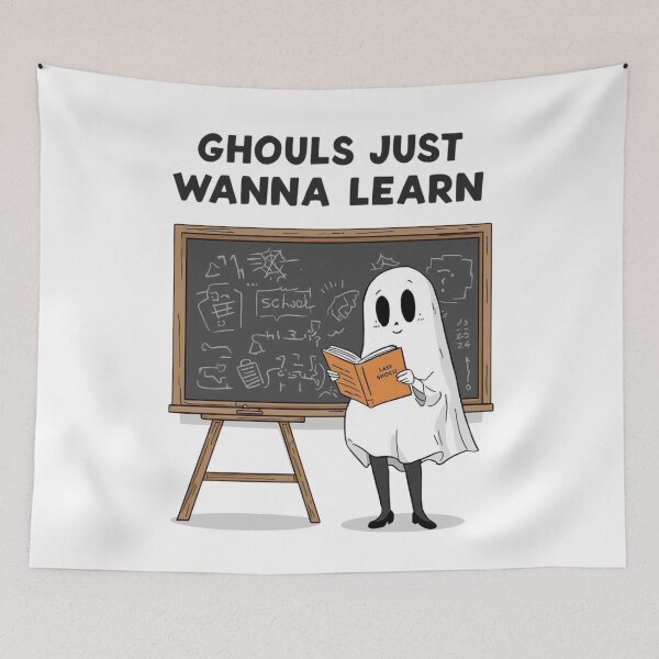 Item preview, Ghouls Just Wanna Learn – Funny Halloween Teacher Pun designed and sold by jelonkaa.