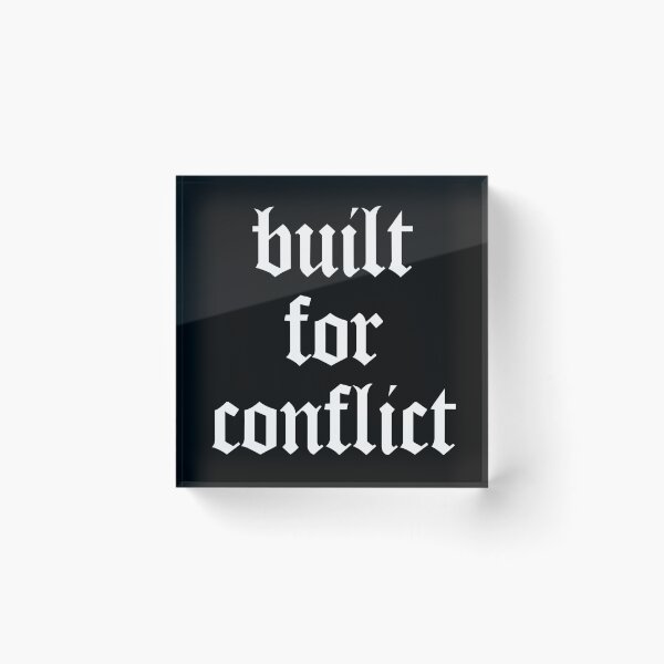 Item preview, Built for Conflict – Motivational Gym Quote for Bodybuilders, Athletes & Fitness Lovers designed and sold by Nextstep Design.