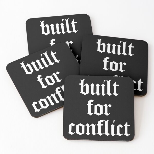 Item preview, Built for Conflict – Motivational Gym Quote for Bodybuilders, Athletes & Fitness Lovers designed and sold by Nextstep Design.