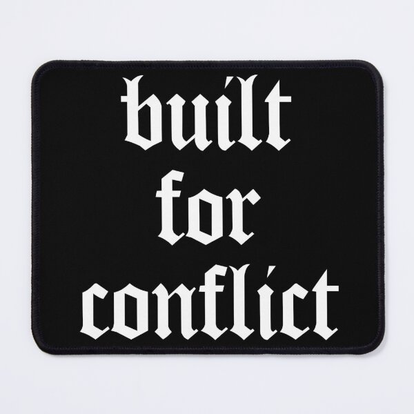 Item preview, Built for Conflict – Motivational Gym Quote for Bodybuilders, Athletes & Fitness Lovers designed and sold by Nextstep Design.